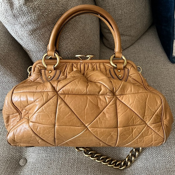 Marc Jacobs Stam Vintage Y2K Chain Strap Quilt Patch Satchel Handbag $1495 RARE - Picture 8 of 11